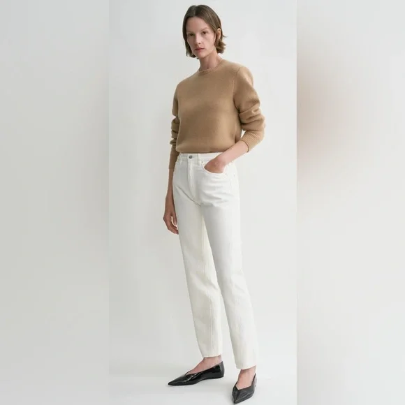 EUC Toteme Twisted Seam Denim Jeans in Off-White *new, still on website* - Picture 2 of 10